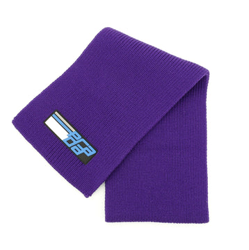 Prada Logo Patch Scarf  Wool
