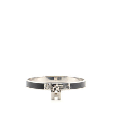 Hermes Kelly Lock Cadena Bracelet Metal and Leather