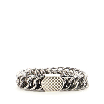 Bottega Veneta Chain Link Bracelet Intrecciato Metal