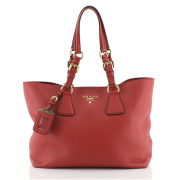 Prada Belted Buckle Open Tote Vitello Phenix Medium