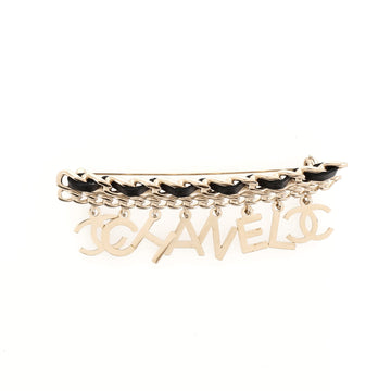 Chanel CC Logo Charms Brooch Metal