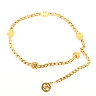 Chanel Vintage Medallion Charms Chain Belt Metal
