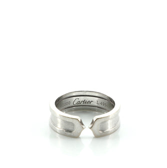 DOUBLE C Ring 18K White Gold 7.25 - 55