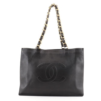 Chanel Vintage CC Chain Tote Lambskin XL