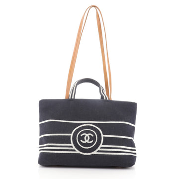 Chanel CC Shopping Tote Denim Large