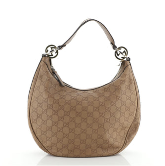 Gucci Twins Hobo Guccissima Leather Medium
