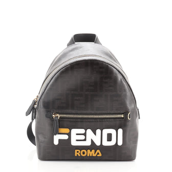 Fendi Mania Logo Backpack Zucca Coated Canvas Mini