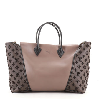 Louis Vuitton W Tote Monogram Tuffetage Leather PM