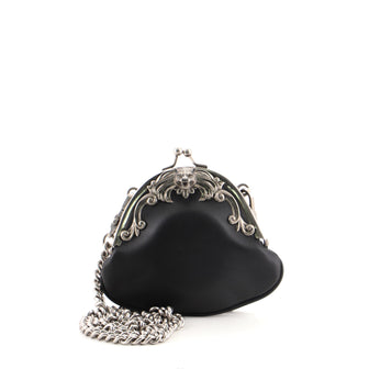 Gucci Kiss Lock Animalier Coin Purse Leather  Small