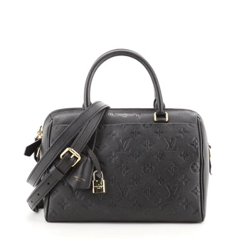 Louis Vuitton Speedy Bandouliere NM Handbag Monogram Empreinte Leather 25