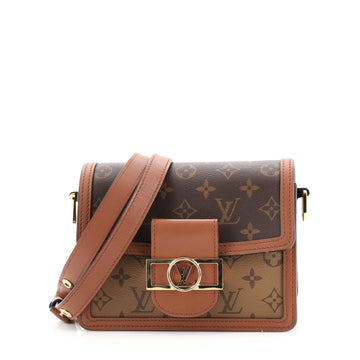 Louis Vuitton Dauphine Shoulder Bag Reverse Monogram Canvas Mini