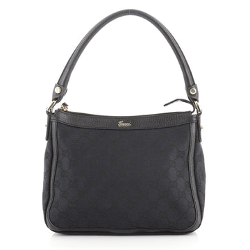 Gucci Abbey Zip Shoulder Bag GG Canvas Small