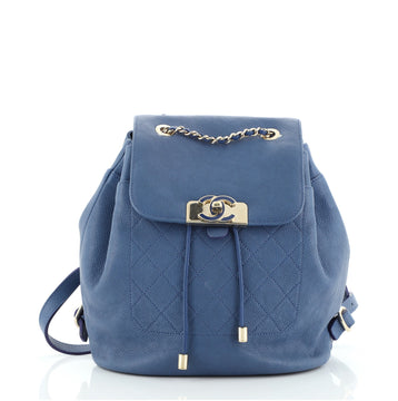 Chanel Data Center CC Flap Backpack Quilted Caviar Medium