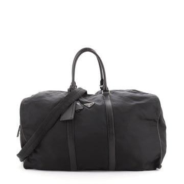 Prada Convertible Weekender Bag Tessuto with Saffiano Leather Large