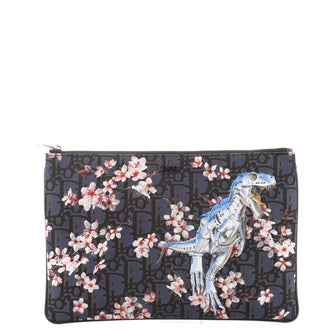 Christian Dior Sorayama Pouch Printed Oblique Nylon