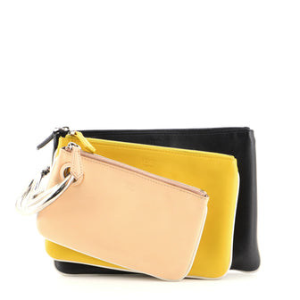 Fendi Triplette Pouch Set Calfskin