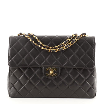 Chanel Classic Single Flap Bag Quilted Lambskin Jumbo