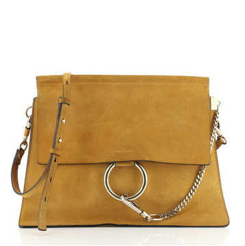 Chloe Faye Shoulder Bag Suede Medium