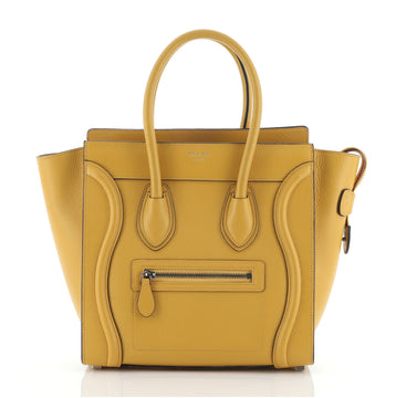 Celine Luggage Bag Grainy Leather Micro