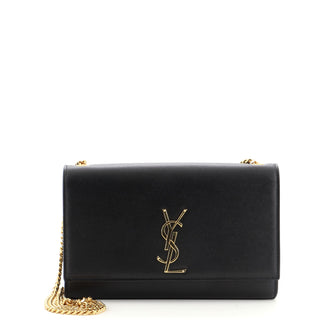 Saint Laurent Classic Monogram Crossbody Bag Grainy Leather Medium
