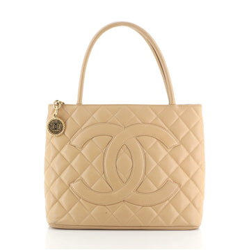 Chanel Medallion Tote Quilted Caviar