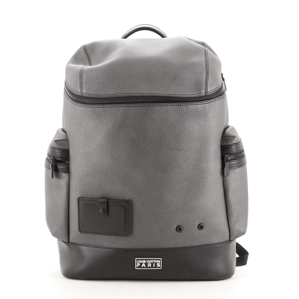 Louis Vuitton Alpha Backpack Taurillon Leather Gray 64535110