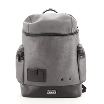 Louis Vuitton Alpha Backpack Taurillon Leather Gray 64535110