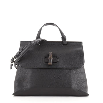 Gucci Bamboo Daily Top Handle Bag Leather Medium