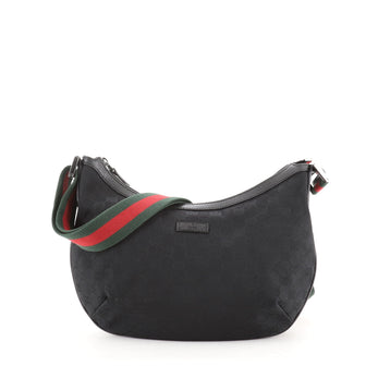 Gucci Saddle Zip Messenger Bag GG Canvas Medium