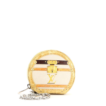 Louis Vuitton Boite Chapeau Coin Purse Limited Edition Time Trunk Monogram Canvas Micro