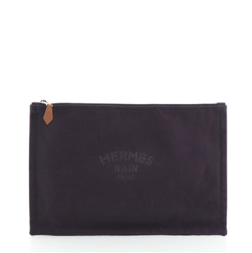 Hermes Flat Yachting Pouch Toile GM