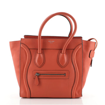 Celine Luggage Bag Grainy Leather Micro