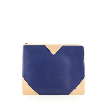 Celine Solo Pouch Bicolor Leather