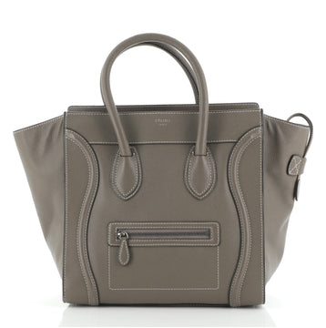 Celine Luggage Bag Grainy Leather Mini