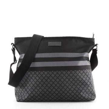 Gucci Web Messenger Bag Diamante Nylon Large