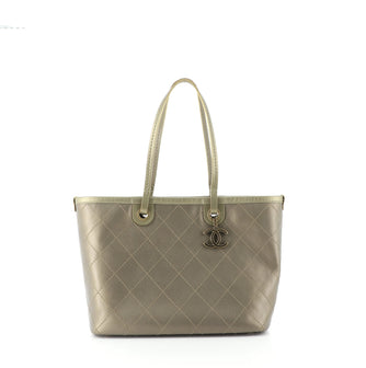 Chanel Fever Tote Quilted Caviar Small