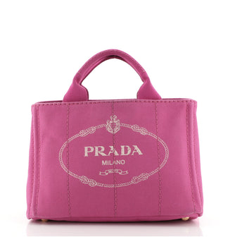Prada Canapa Tote Canvas Mini