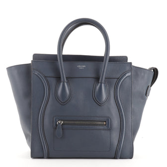 Celine Luggage Bag Grainy Leather Mini