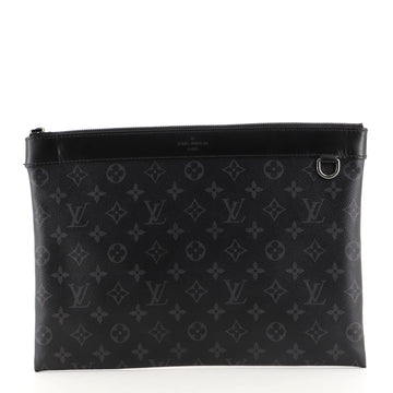 Louis Vuitton Discovery Pochette Monogram Eclipse Canvas GM