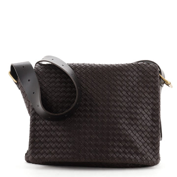 Bottega Veneta Square Flap Messenger Bag Intrecciato Nappa Medium