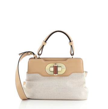 Bvlgari Isabella Rossellini Bag Canvas with Leather Small