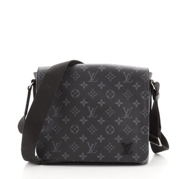 Louis Vuitton District Messenger Bag Monogram Eclipse Canvas PM