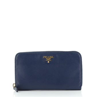 Prada Zip Around Wallet Saffiano Leather