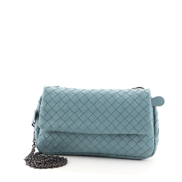 Bottega Veneta Expandable Chain Crossbody Bag Intrecciato Nappa Small