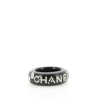 Chanel Logo Ring Crystals and Reisin