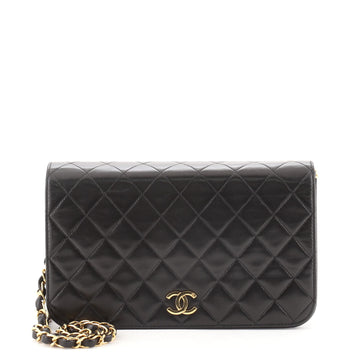 Chanel Vintage Full Flap Bag Quilted Lambskin Medium