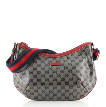 Gucci Saddle Zip Messenger Bag GG Coated Canvas Medium
