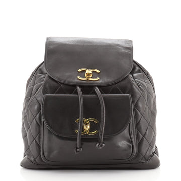 Chanel Vintage CC Pocket Backpack Quilted Lambskin Medium
