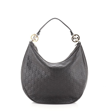 Gucci Twins Hobo Guccissima Leather Medium
