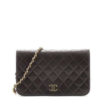 Chanel Vintage Full Flap Bag Quilted Lambskin Medium